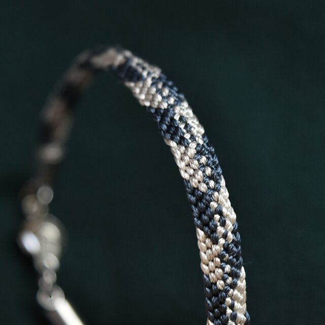 組紐「冬の始まり」ブレスレット（No.25AW-1130）