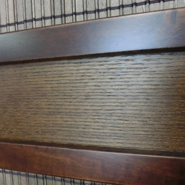 簾屏風 訳あり 4連 ダークブラウン木簾 衝立 パーテーション | iichi