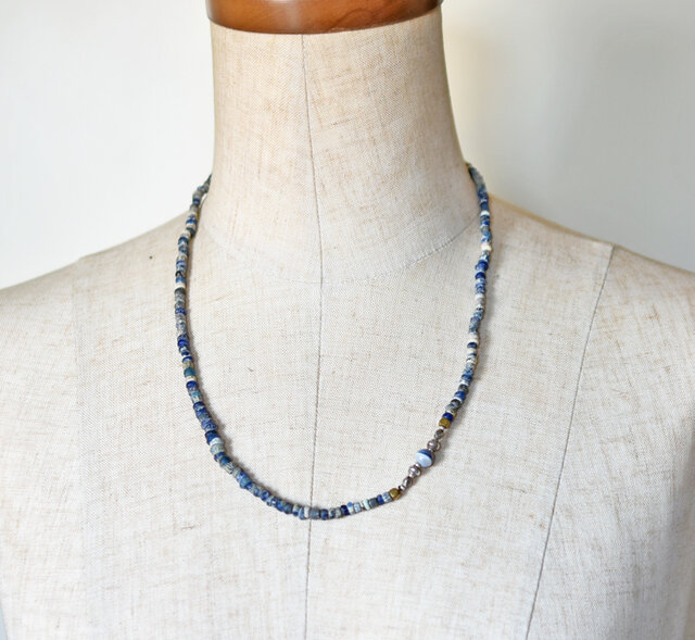 ジュンネ出土ビーズと古代瑪瑙、oldオリッサブラス＆チンシルバーの