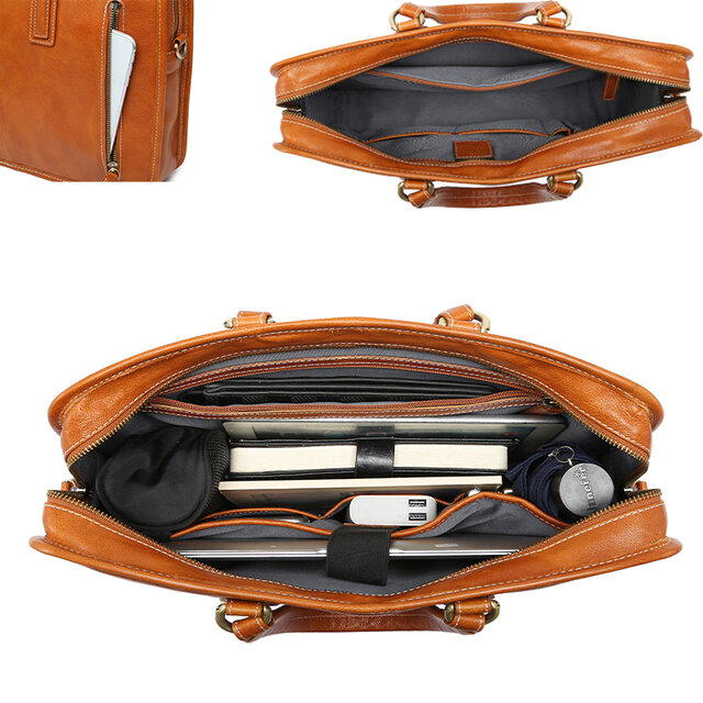 ブリーフケース 防水 メンズ 本革 レザー 大容量 a4対応 PC 通勤