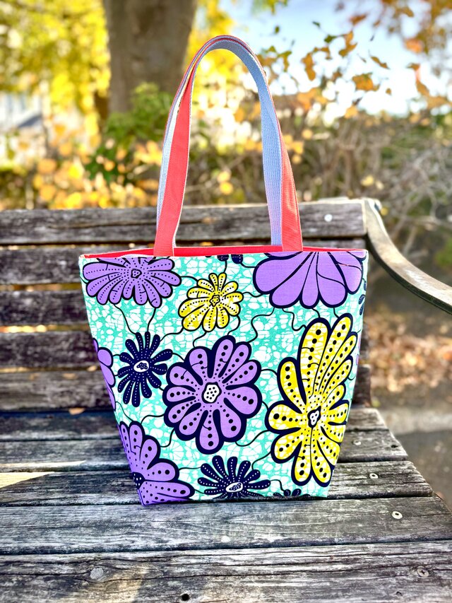 アフリカ布保冷バッグ40