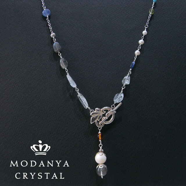 アクアマリン+カイヤナイト+ラブラドライト+ブルートパーズ+ペリドット