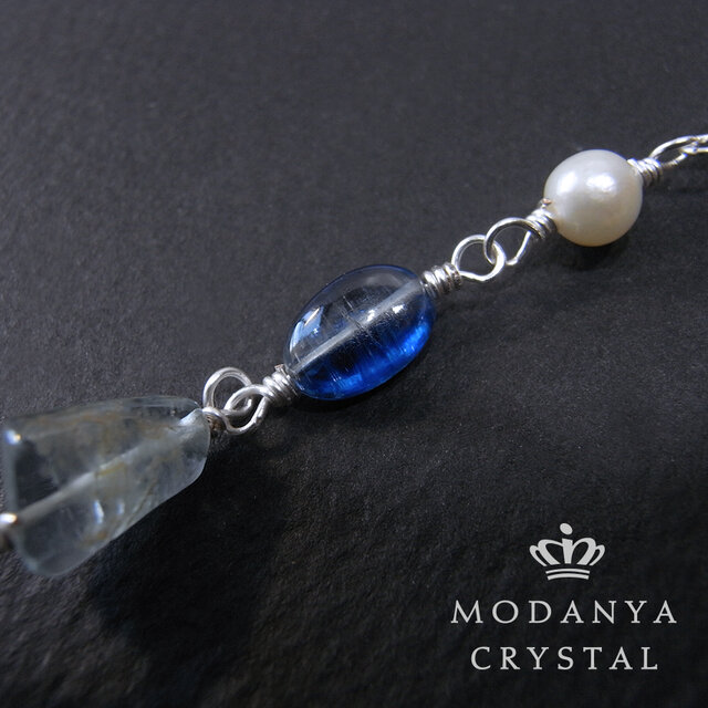 アクアマリン+カイヤナイト+ラブラドライト+ブルートパーズ+ペリドット