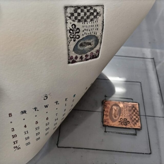 ミニ銅版画6枚セット(2026カレンダー付き） | iichi 日々の暮らしを