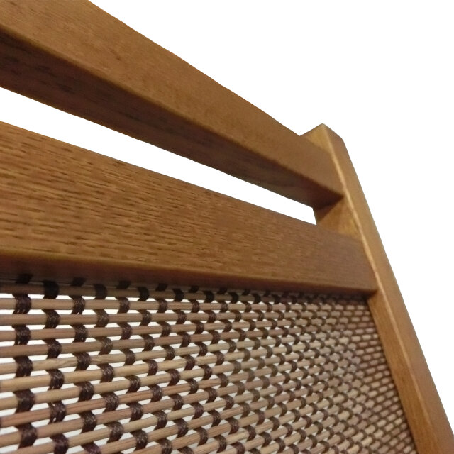 竹 3連 スクリーン 衝立 パーテーション タモ無垢材 W132H150 | iichi