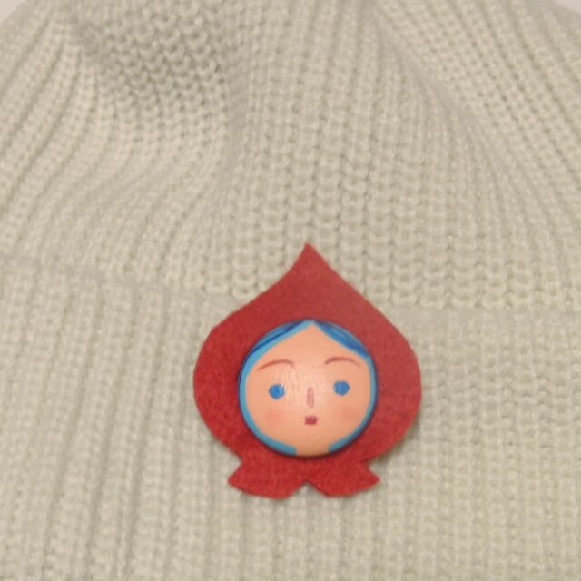 ブローチ【赤ずきん】c | iichi 日々の暮らしを心地よくする