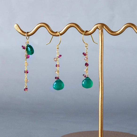 クリスマスコレクション グリーンオニキス＆ピンクトルマリン コフレ