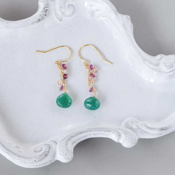 クリスマスコレクション グリーンオニキス＆ピンクトルマリン コフレ