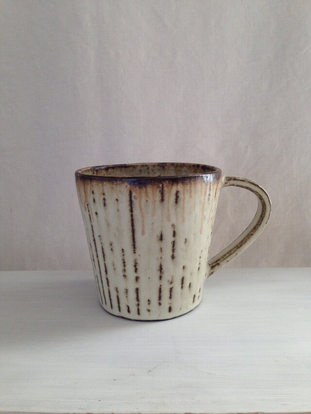 掻き落としマグカップA