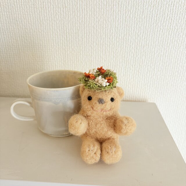 ちいさなテディベアと花かんむり　再販13