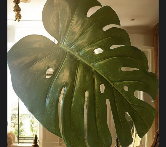 光触媒 人工観葉植物 フェイクグリーン モンステラバリエガータ