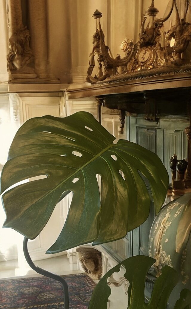 光触媒 人工観葉植物 フェイクグリーン モンステラバリエガータ