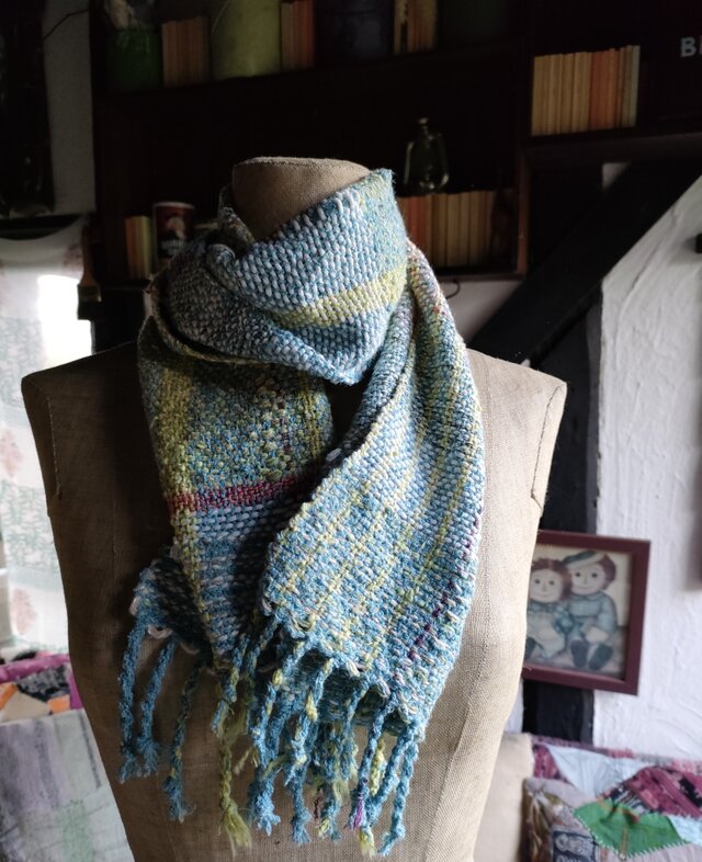 残糸利用　マフラー　送料無料　[糸と糸]