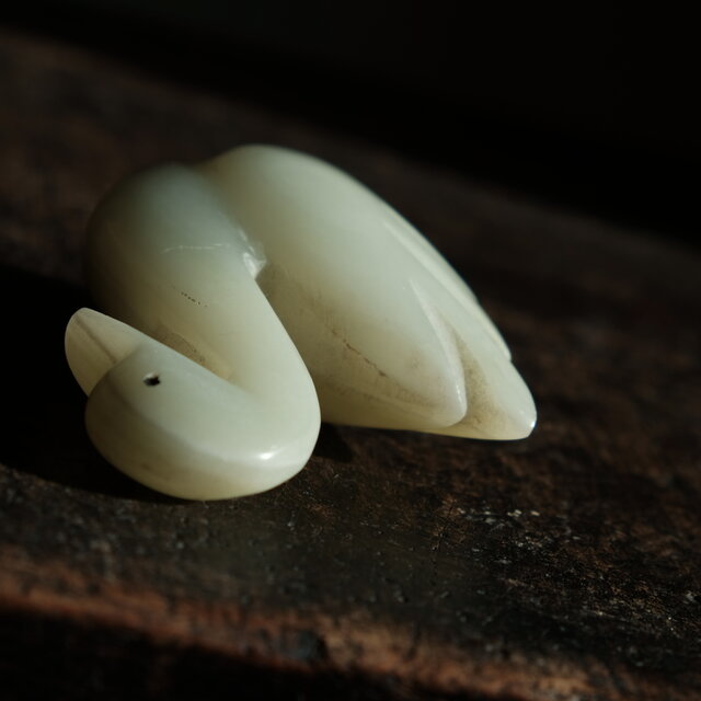 天然石の白鳥◇天然石のオブジェ オニキス ビンテージ インテリア 