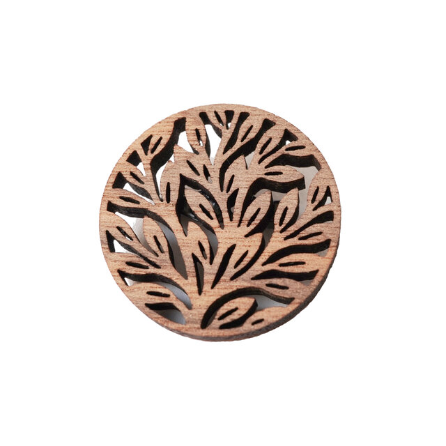 【木ｔｃｈ】クルミの木・ブローチ 永遠の森