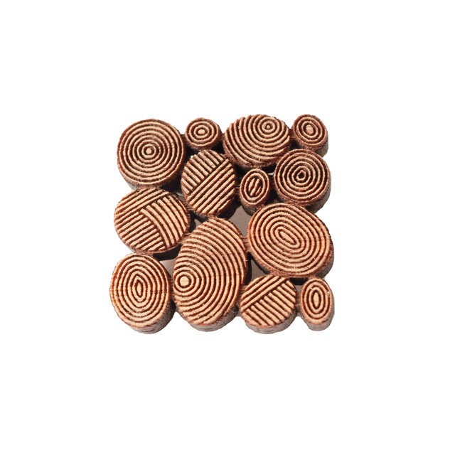 【木ｔｃｈ】クルミの木・ブローチ 森のこだま