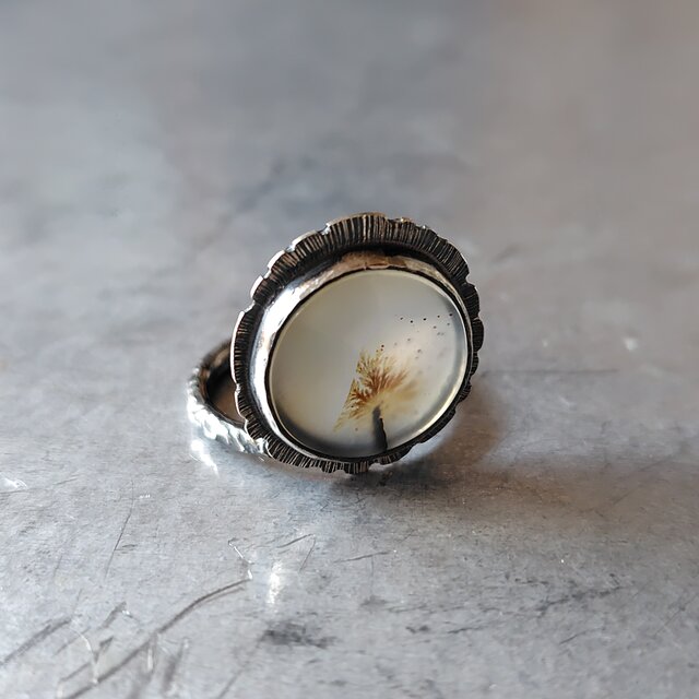 デンドリティックアゲートシルバーリング#12 | iichi 日々の暮らしを