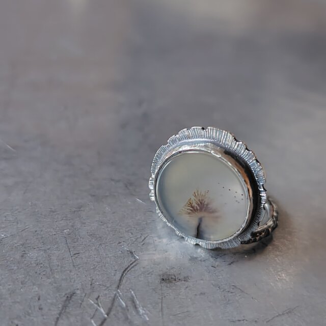 デンドリティックアゲートシルバーリング#12 | iichi 日々の暮らしを