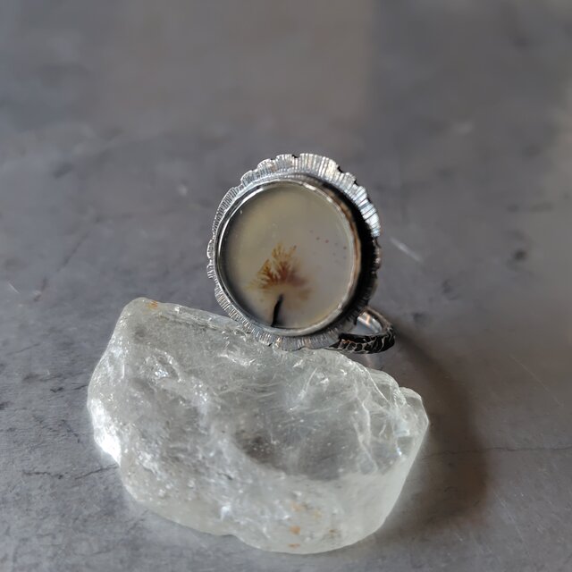 デンドリティックアゲートシルバーリング#12 | iichi 日々の暮らしを
