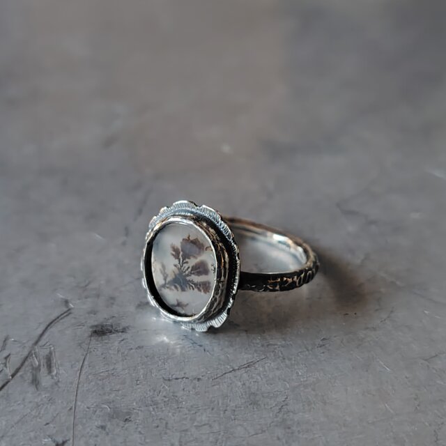 デンドリティックアゲートシルバーリング#11.5 | iichi 日々の暮らしを