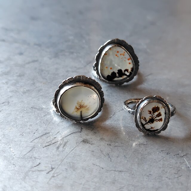 デンドリティックアゲートシルバーリング#11.5 | iichi 日々の暮らしを