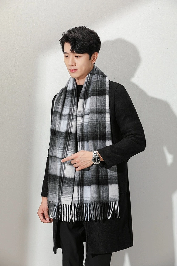 スヌード冬 ネックウォーマー スヌード マフラー メンズ ストール カシミヤ100% 最高のカシミヤ 英国風