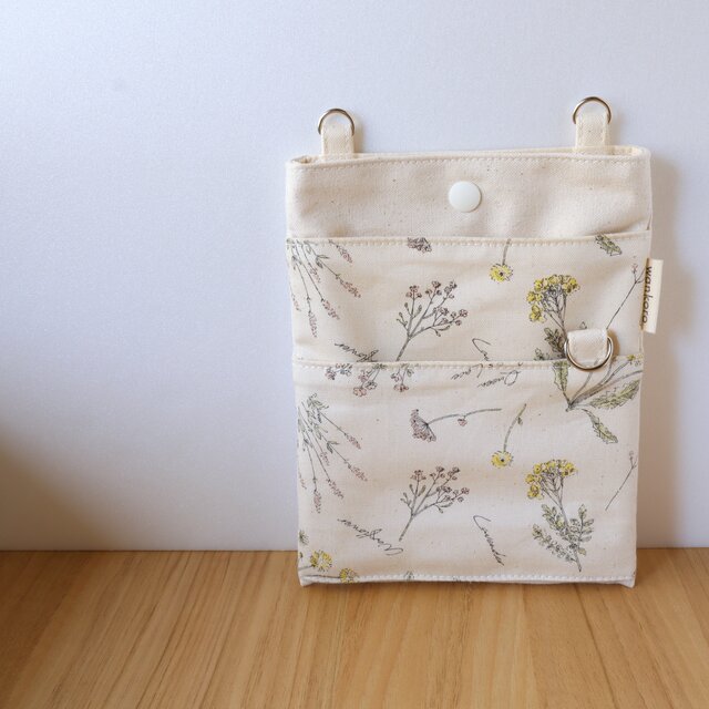 セール✨【送料無料】帆布の2way移動ポケット　在庫限り　オーガナイザー　ナースポーチ　スマホポーチ　No.363