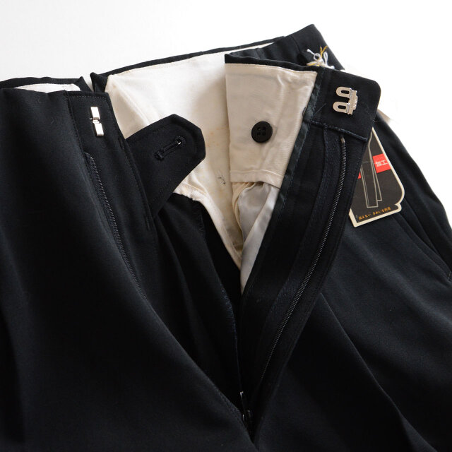 デッドストック 日本製 ヴィンテージスラックス｜ハワイ商事｜黒ウール