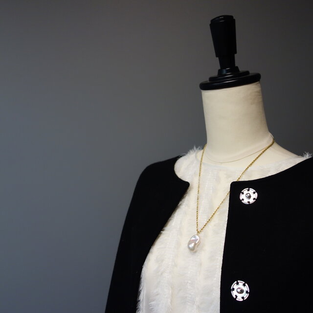 オイスターバロックパール ペンダントネックレスのコピー