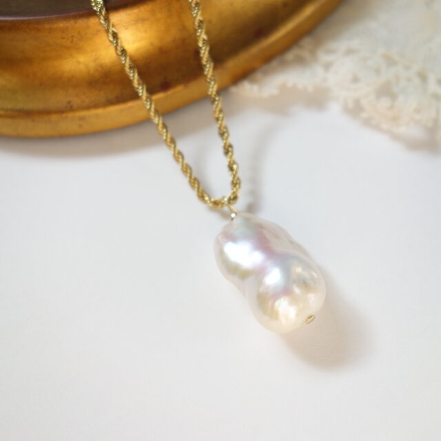 オイスターバロックパール ペンダントネックレスのコピー | iichi 日々