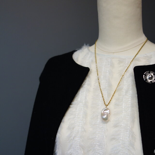 オイスターバロックパール ペンダントネックレスのコピー | iichi 日々