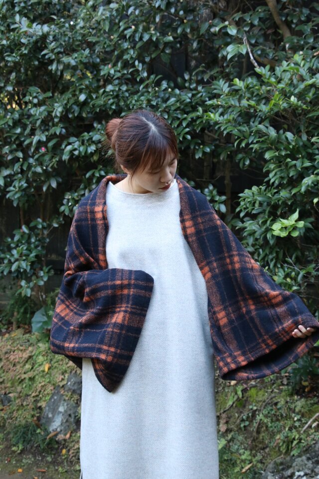 フリーストール（オレンジチェック）