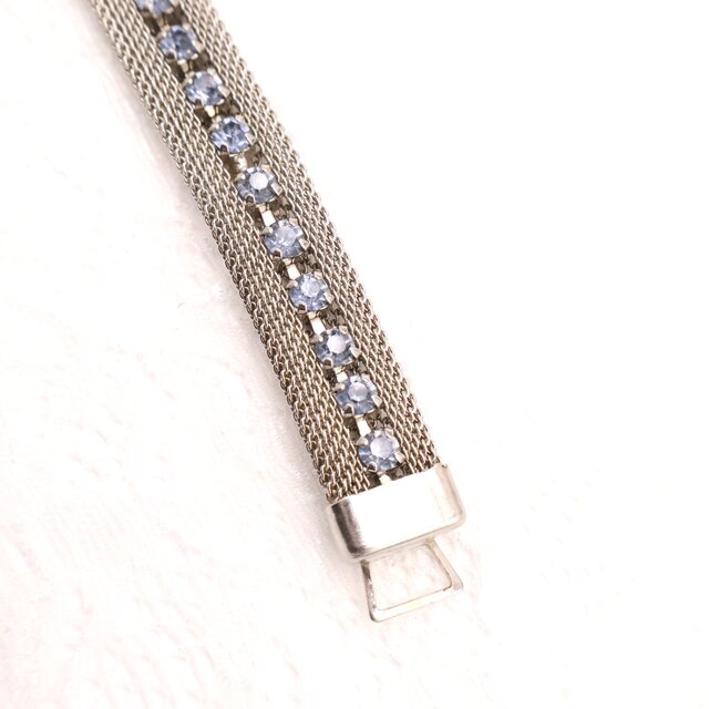 フランス買付】1960-70s ヴィンテージ ライトブルーラインストーン