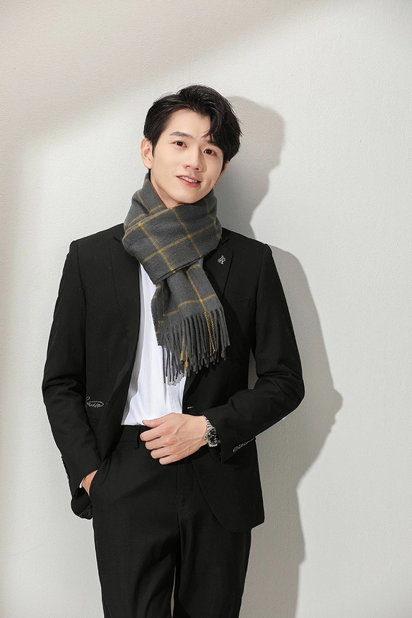 スヌード冬 ネックウォーマー スヌード マフラー メンズ ストール カシミヤ100% 最高のカシミヤ 英国風