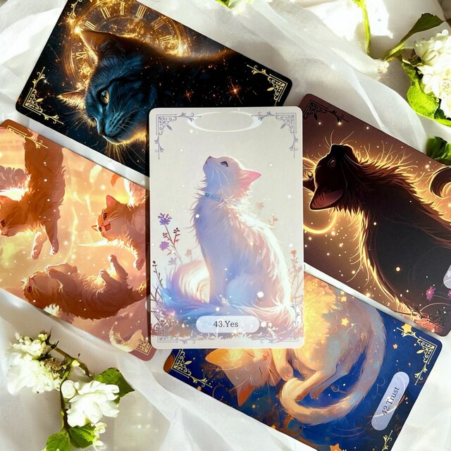 【オラクルカード】猫さまと愛と平和の物語