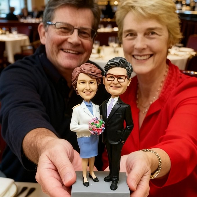 結婚祝い 結婚記念日 結婚式 新郎新婦 オーダーメイド 似顔絵 人形