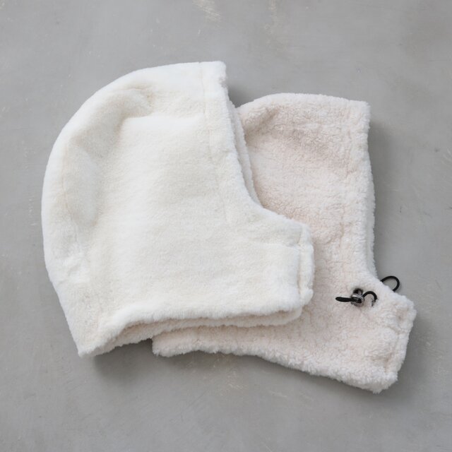 雪駄さま専用　mokomoko balaclava / white