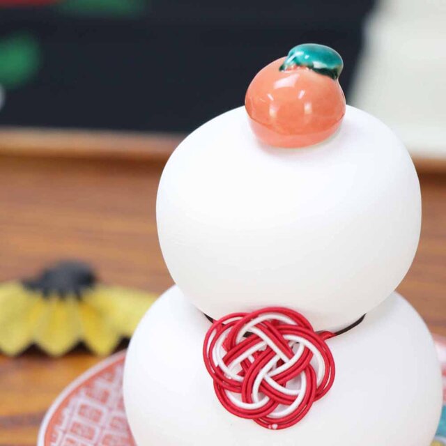 歳末大特価 陶器製 鏡餅 小【九谷焼】 | iichi 日々の暮らしを心地よく