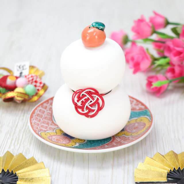 歳末大特価 陶器製 鏡餅 小【九谷焼】 | iichi 日々の暮らしを心地よく