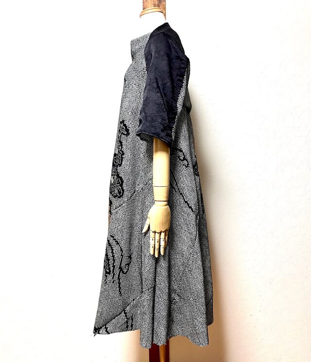 絞りのアンサンブルワンピース 着物リメイク | iichi 日々の暮らしを