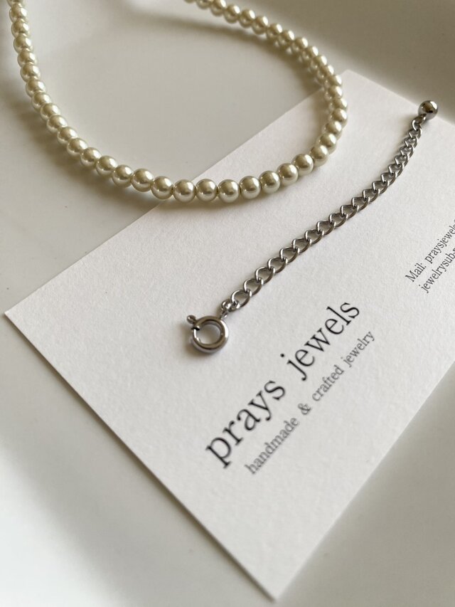 専用ページ　ネックレスの延長とピアス付き 〇オプション〇 ステンレス ネックレス用アジャスター 6.5cm 延長