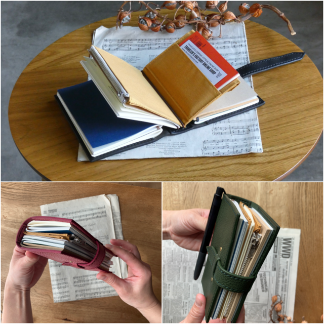 トラベラーズノートカバー／パスポートサイズ／革／グレー | iichi