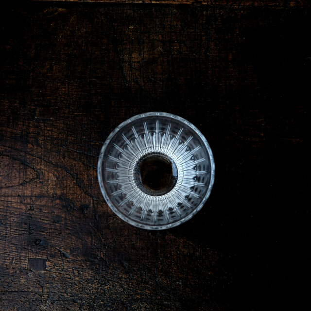 クリアで素敵◆プレスガラス小鉢　猪口　素麺　古道具　クリア　レトロ　ニュートロ 昭和後期