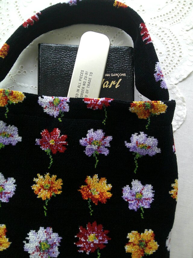 花cotton×Chenille OneHandleBag