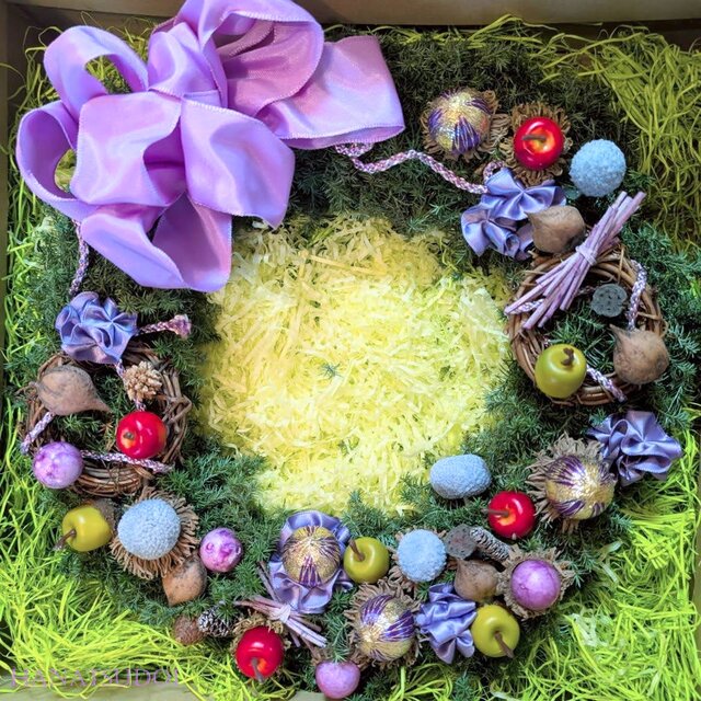 2025 ヒムロ杉のフレッシュ クリスマス リース