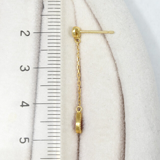 K18 ルビー ダイヤ シングル (片) ピアス CL009CIBSN | iichi 日々の