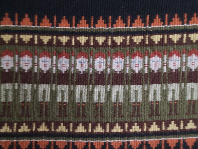 スウェーデンで見つけた手織りのタペストリー ハンガー無し No.6248