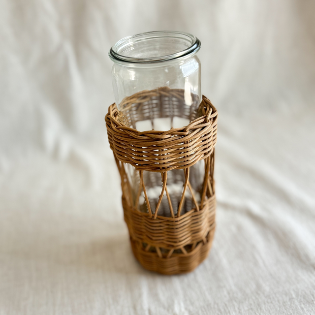 アンティーク 骨董品 籐 雑貨 花瓶 ラタン（籐）の花瓶 | iichi 日々の暮らしを心地よくするハンドメイド