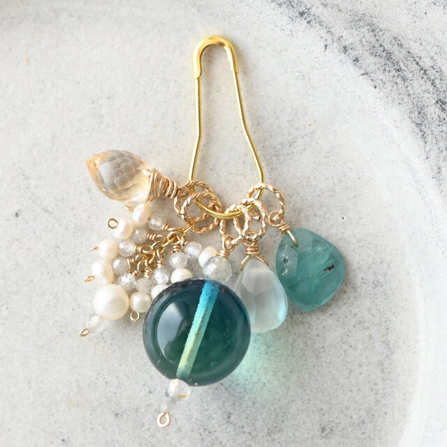 ネックレストップセット（バルティックアンバー・シトリン・グランディディエライト etc.）