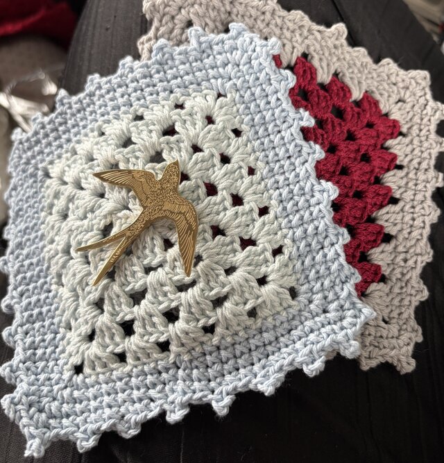 手編みコースター